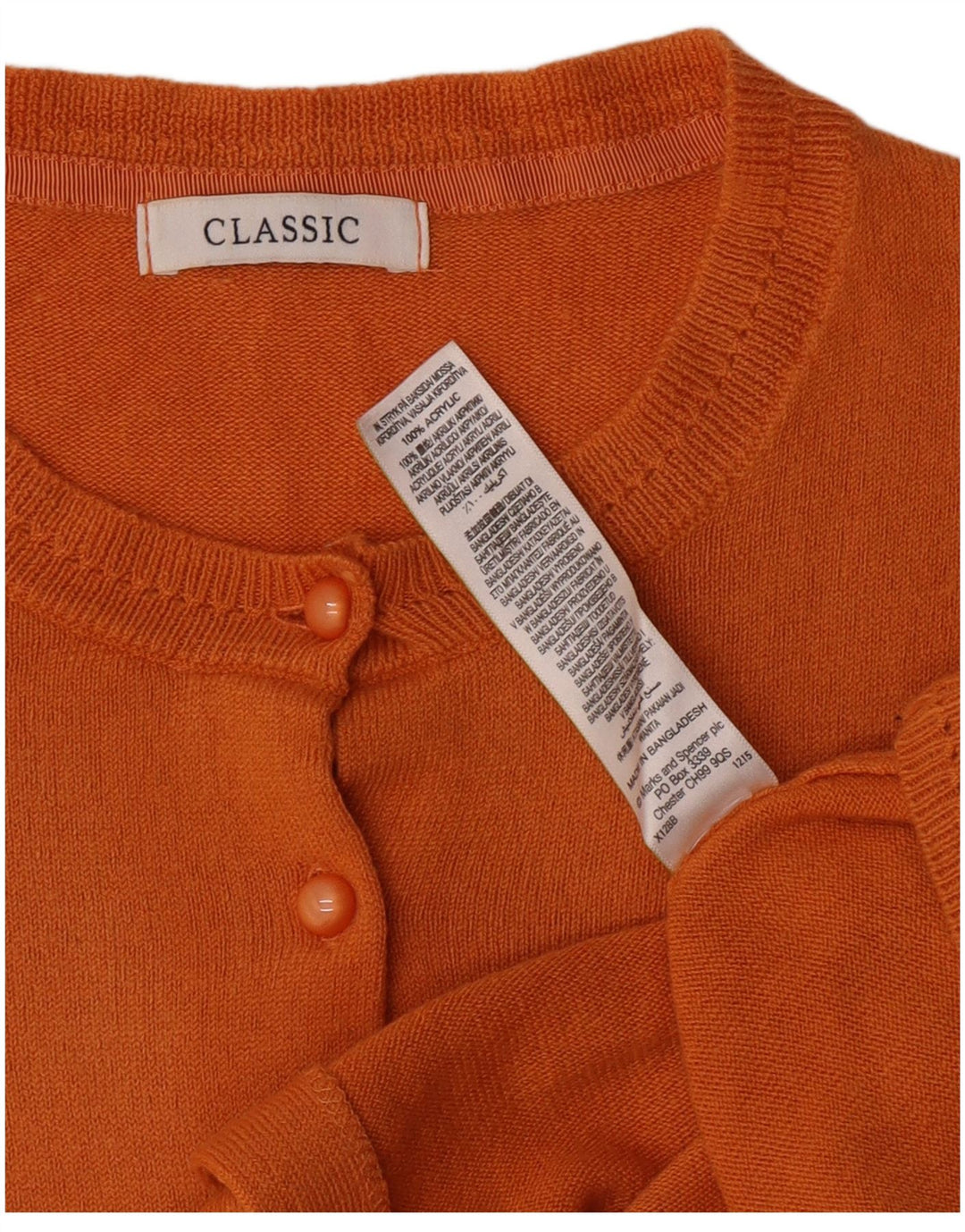 Pulover cardigan supradimensionat pentru femei Marks & Spencer UK 16 mare portocaliu
