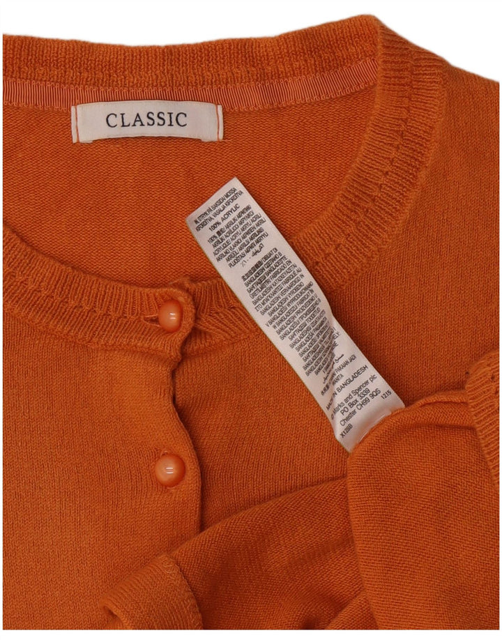 Pulover cardigan supradimensionat pentru femei Marks & Spencer UK 16 mare portocaliu