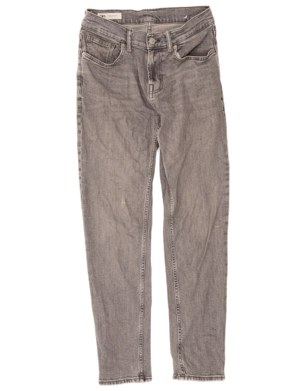 Blugi slim pentru bărbați Zara EU 38 Mici L30 L29 Bumbac gri