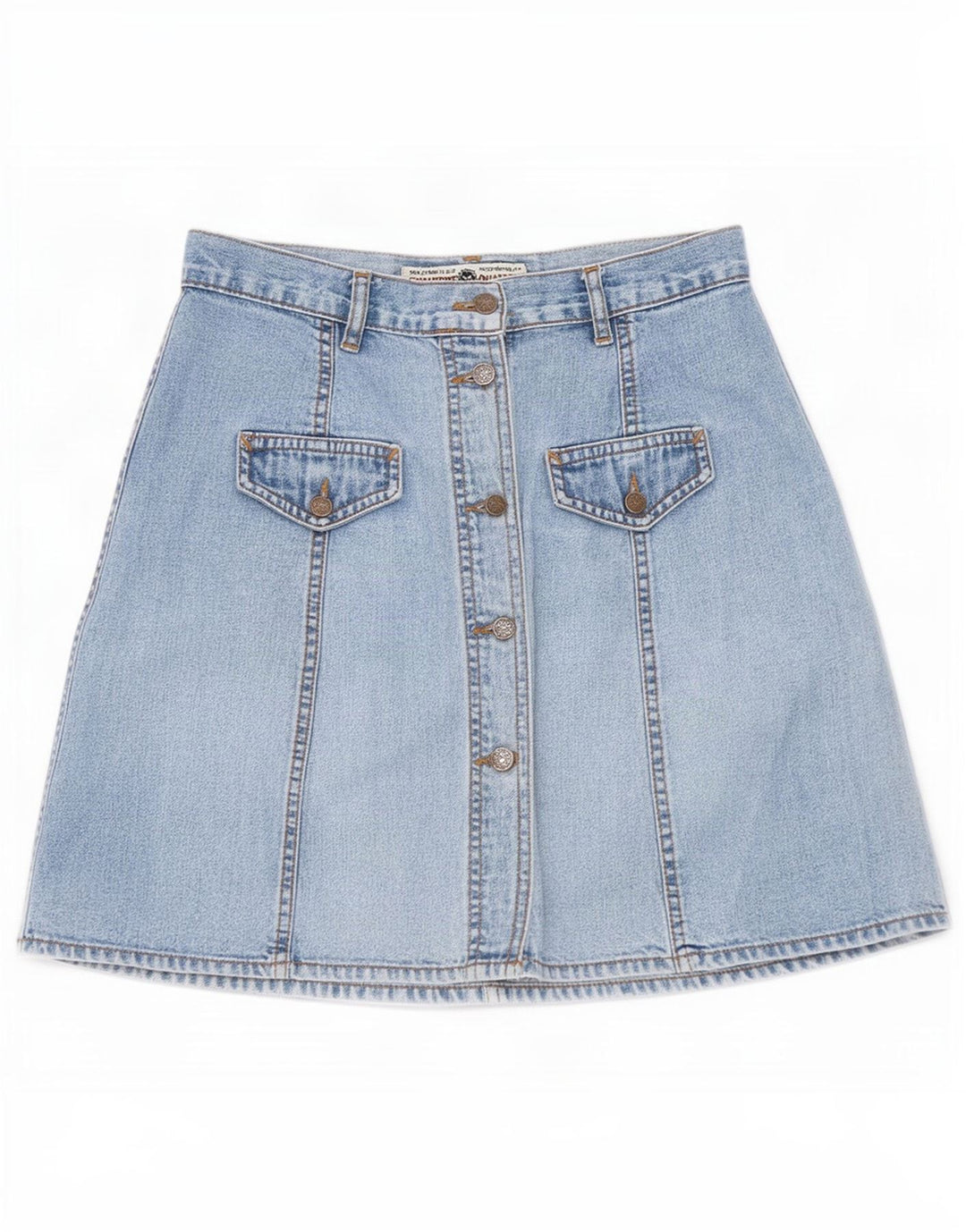 Fusta de blugi vintage pentru femei W28 Medium Blue
