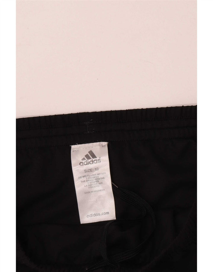 Pantaloni scurți sport Adidas pentru femei UK 10 Small Negru Poliester