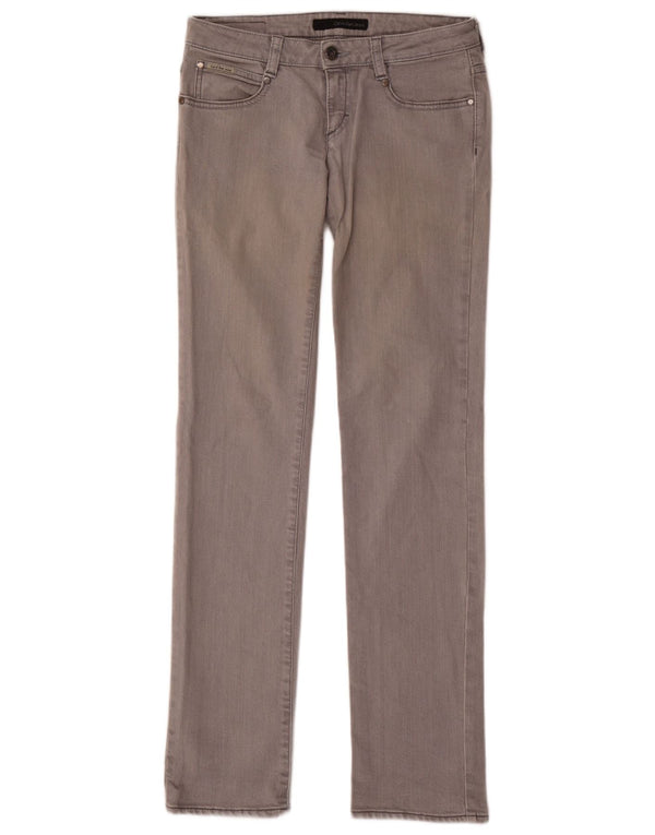 Blugi drepti pentru femei CALVIN KLEIN W28 L33 bumbac gri