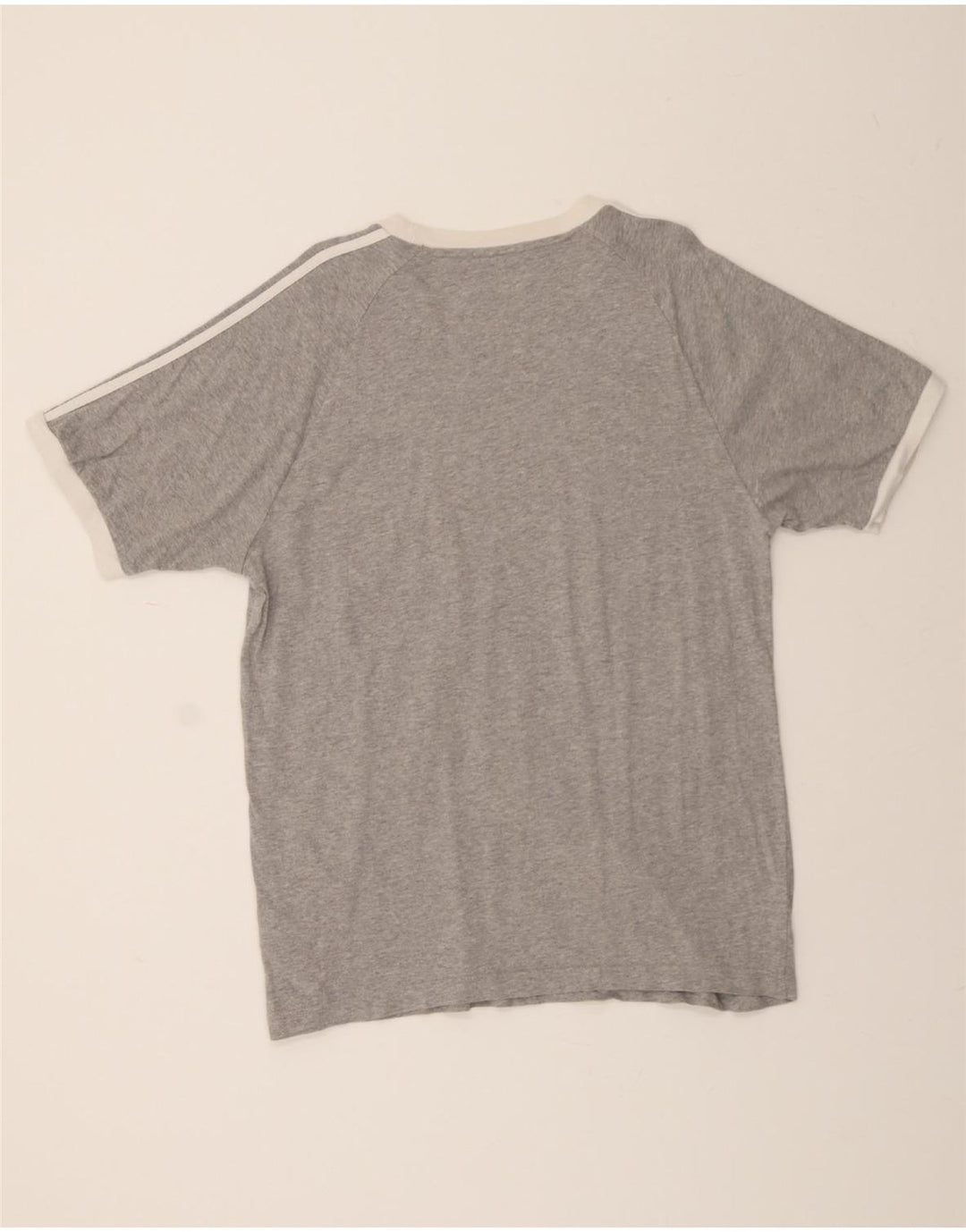 ADIDAS Mens T-Shirt Top Large Grey Cotton Vintage Adidas and Second-Hand Adidas from Messina Hembry 