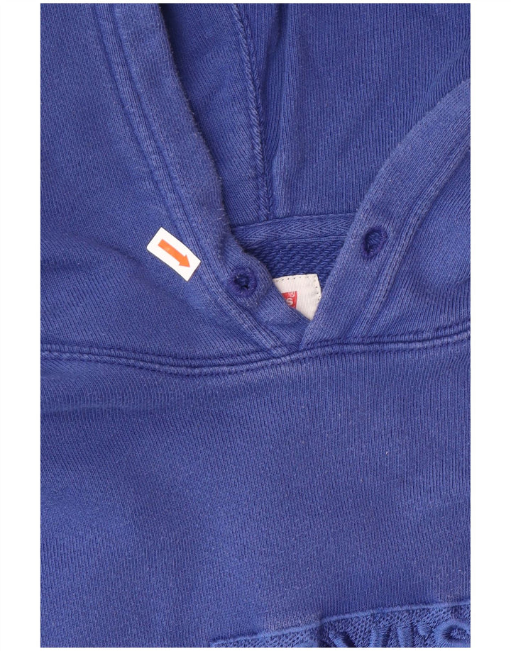 Pulover Levi's pentru bărbați cu capota, albastru mediu, bumbac