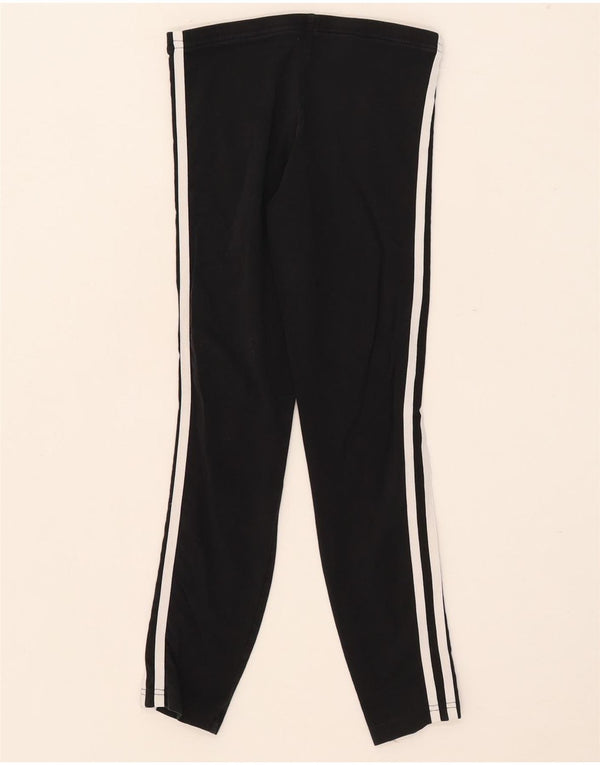 Leggings pentru fete Adidas 9-10 ani bumbac negru