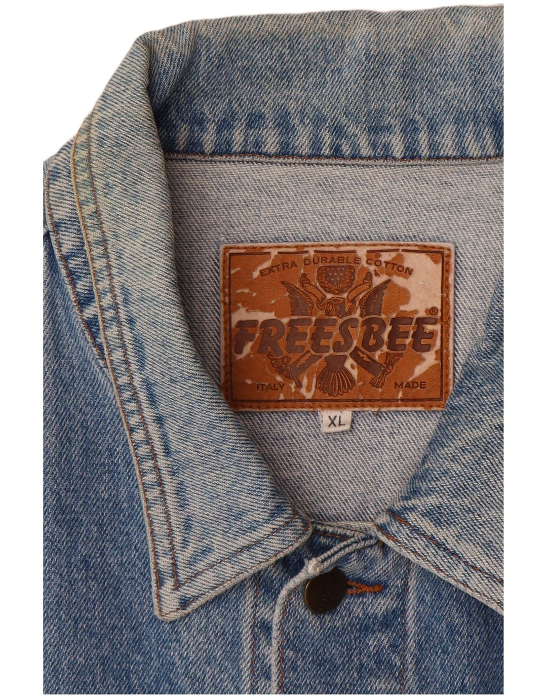 Jachetă de blugi vintage pentru bărbați UK 42 XL, bumbac albastru