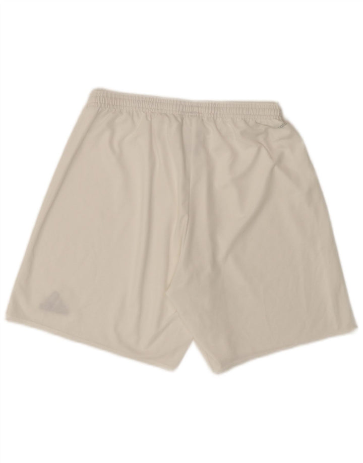 Pantaloni scurți sport Climalite ADIDAS pentru bărbați, mari, alb, din poliester