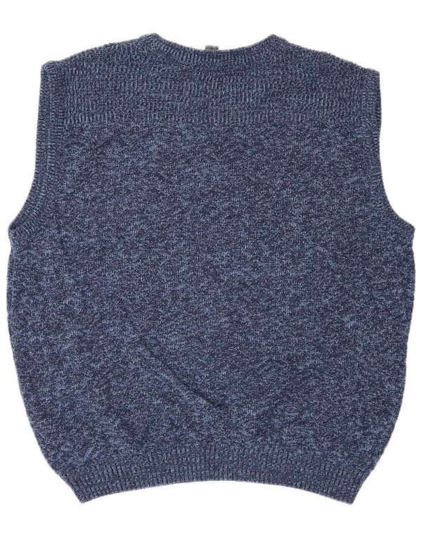 Vestă vintage pentru bărbați, Marea Britanie 44 XL, bumbac cu pete albastre