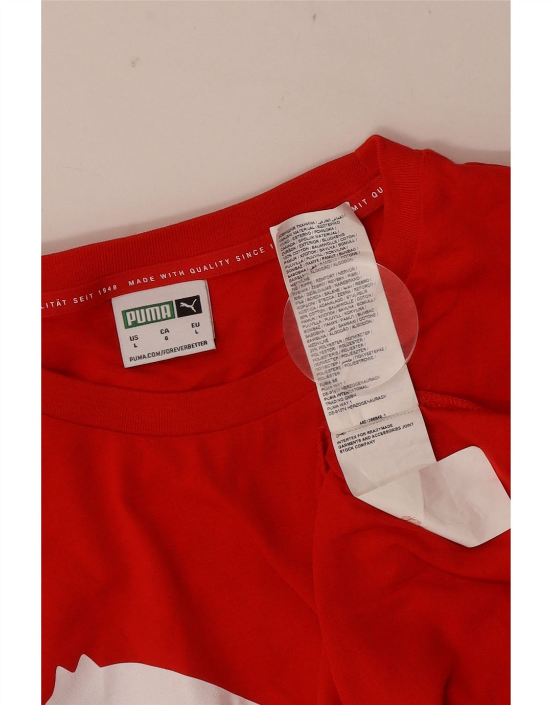 Tricou grafic Puma pentru bărbați Top mare bumbac roșu
