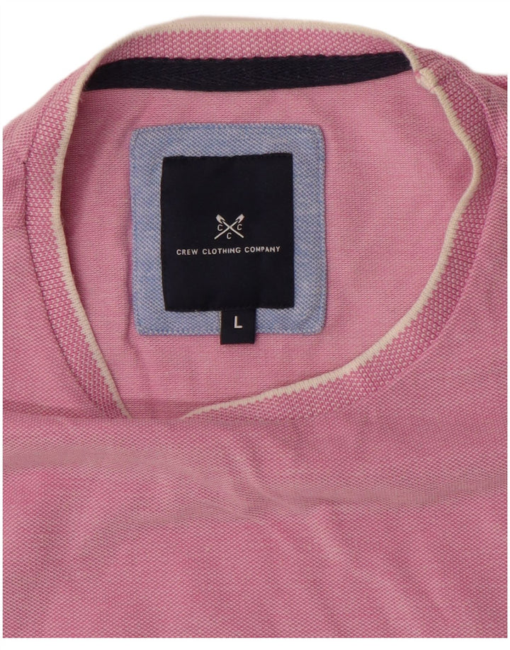 Crew Clothing Tricou bărbați Top mare roz