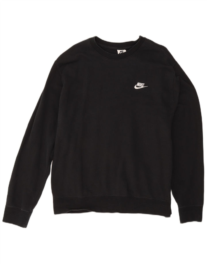 Hanorac pentru bărbați Nike Pulover mare, negru, bumbac