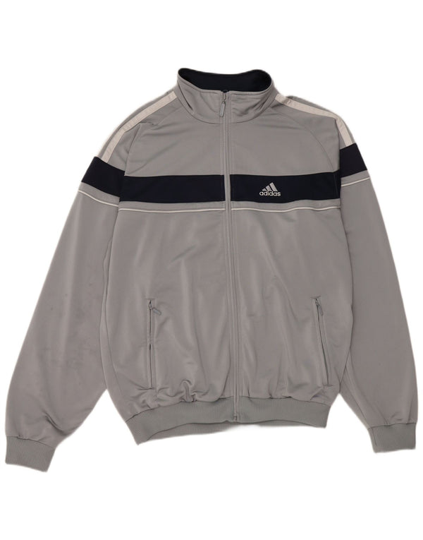 Jachetă de trening grafică Adidas pentru bărbați Marea Britanie 42/44, mare, gri Colorblock