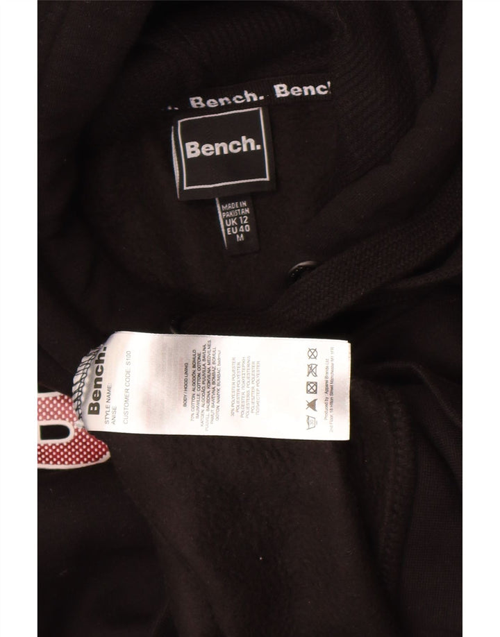 Pulover pentru damă Bench, cu grafică, UK 12, bumbac mediu negru