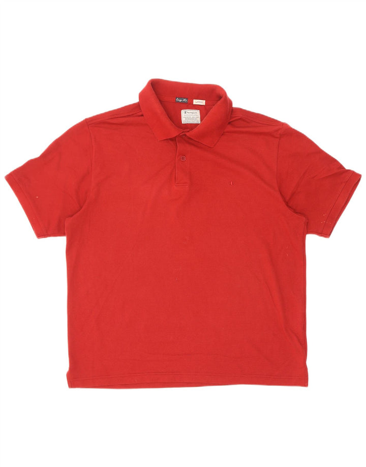 Tricou polo pentru bărbați Champion Easy Fit, mare, roșu, bumbac