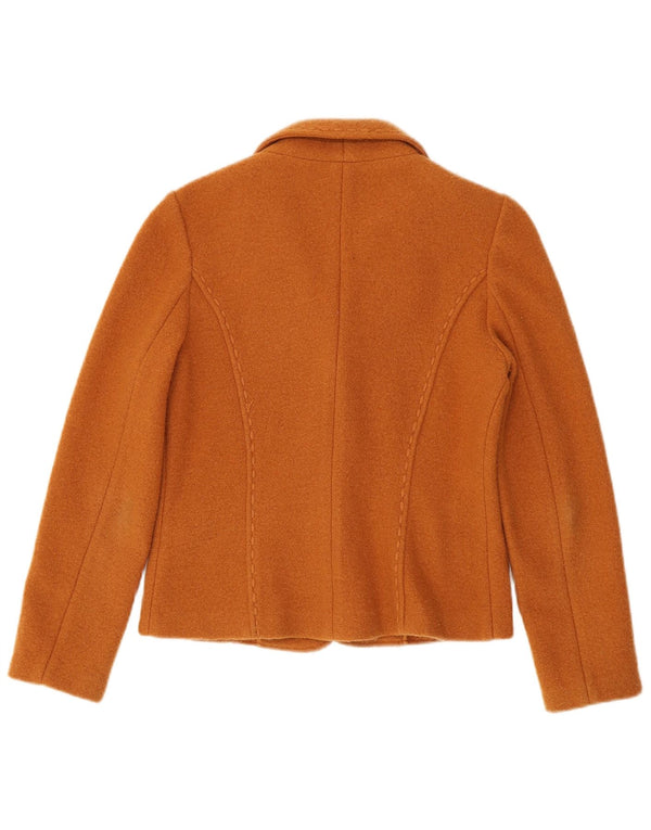 Sacou blazer pentru femei de weekend cu 2 nasturi Max Mara UK 12 portocaliu mediu