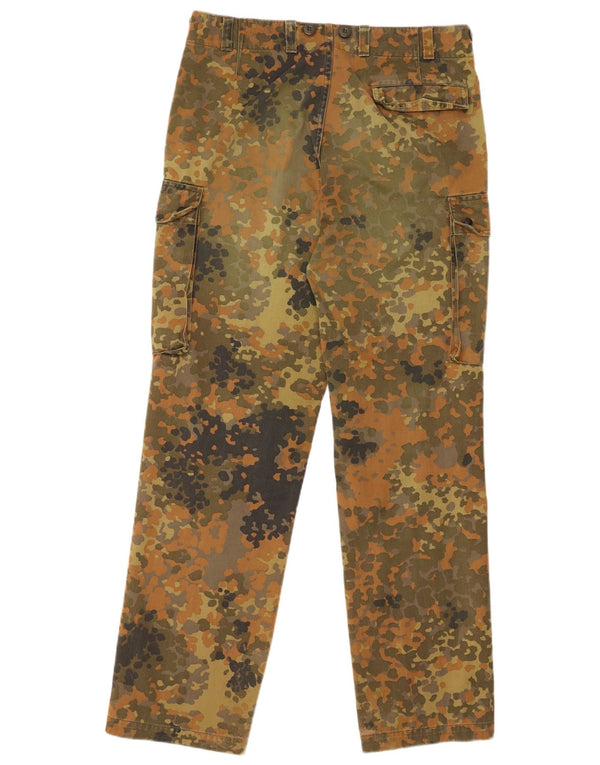 Pantaloni cargo drepți vintage pentru bărbați W34 L32 bumbac camuflaj verde