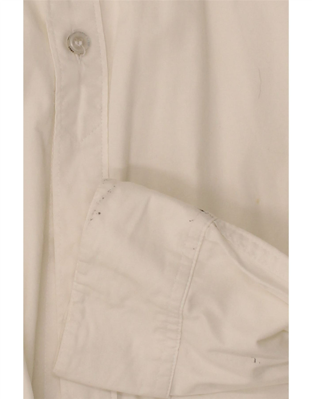 GUESS Mens Slim Fit Shirt Large White Cotton Vintage Guess and Second-Hand Guess from Messina Hembry 