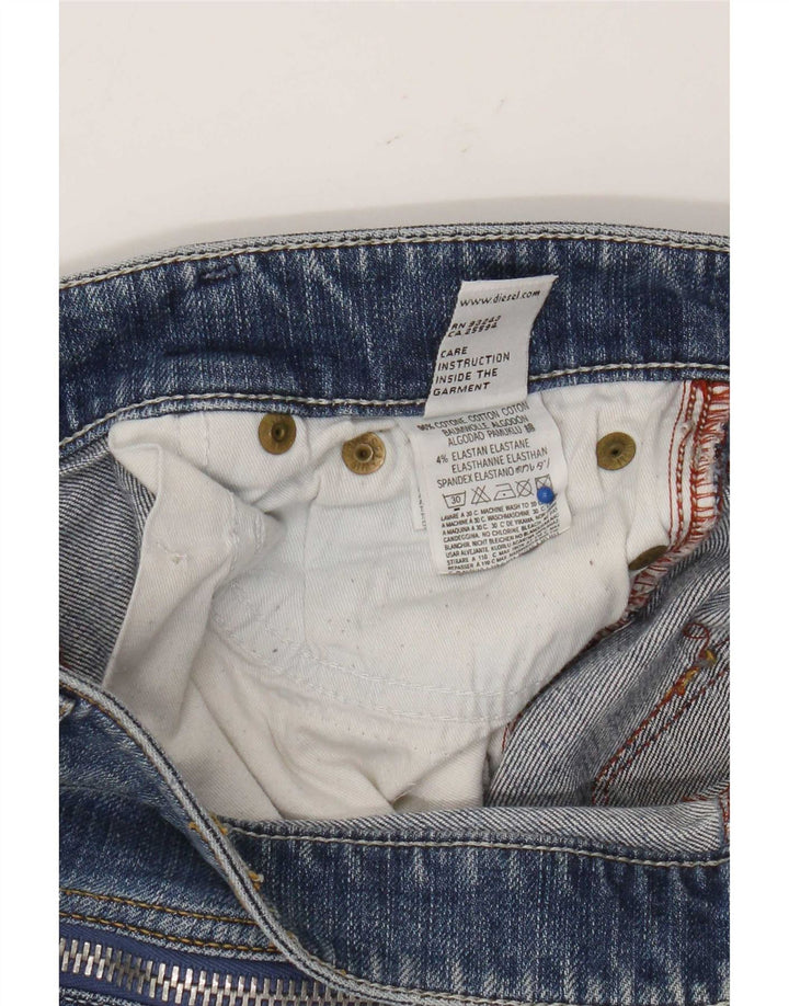 Blugi slim pentru femei Distressed Diesel W27 L31 Bumbac albastru