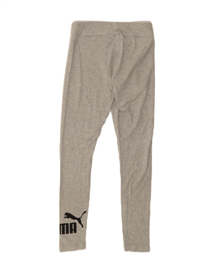 PUMA Womens Graphic Leggings UK 10 Small  Grey Vintage Puma and Second-Hand Puma from Messina Hembry 