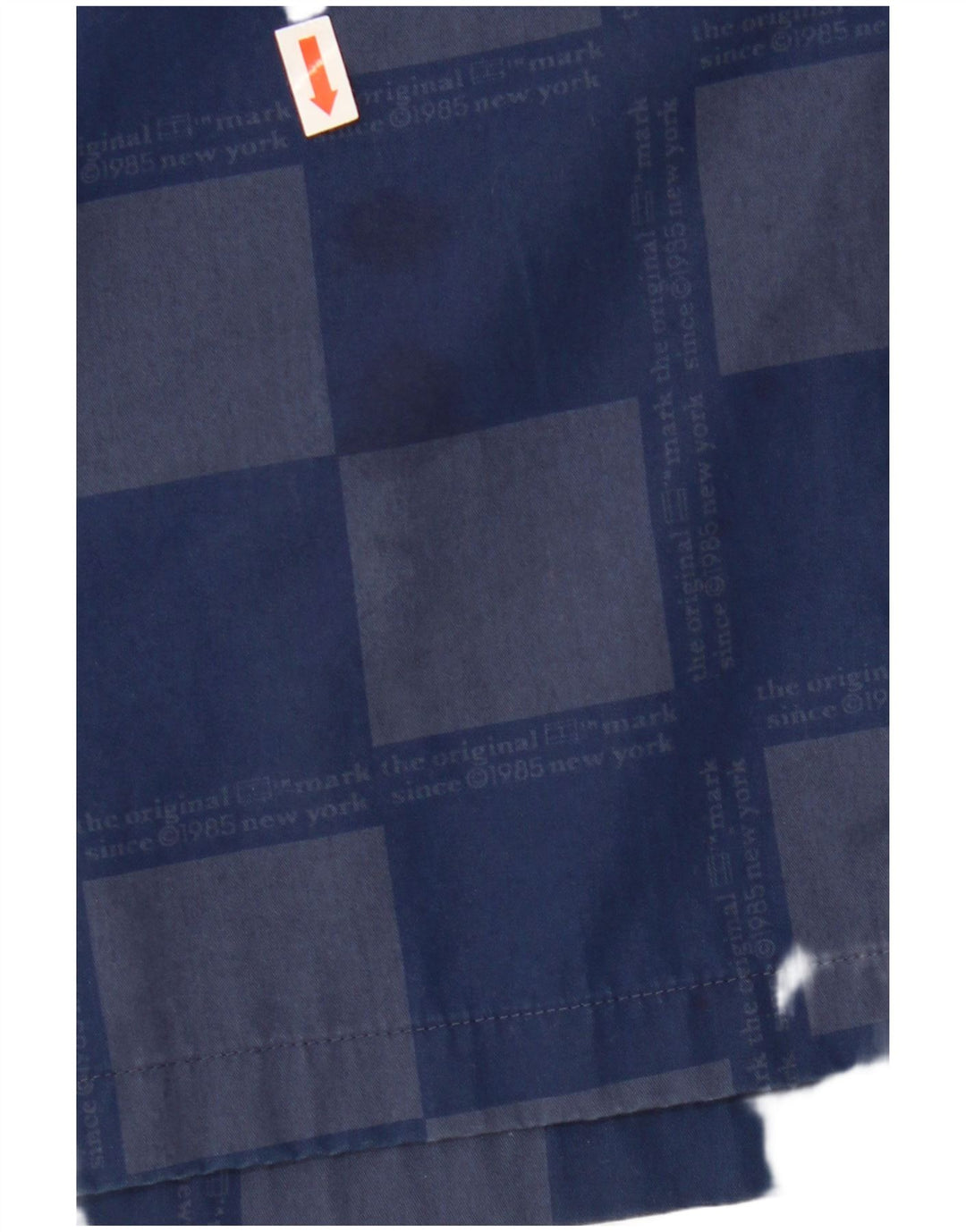 Cămașă cu mânecă scurtă pentru bărbați TOMMY HILFIGER Viscoză geometrică, mare, bleumarin