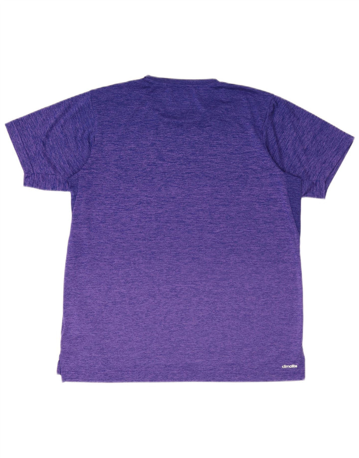 Tricou Adidas Climalite pentru bărbați Top mare din poliester mov