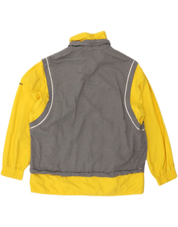 SILVY Womens Oversized Windbreaker Jacket IT 46 Large Grey Colourblock Vintage Silvy and Second-Hand Silvy from Messina Hembry 