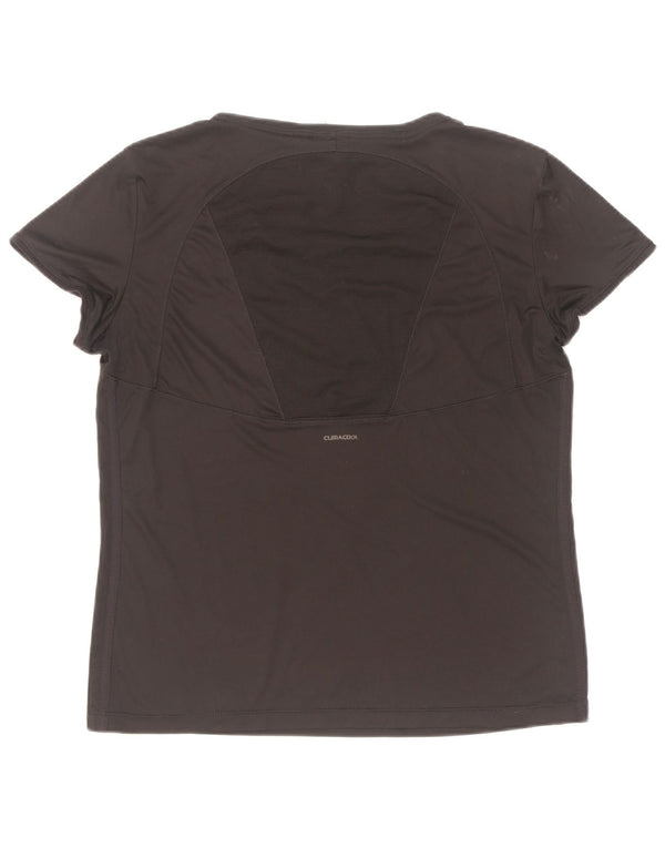 Tricou Adidas Climacool pentru femei Top UK 16 Poliester negru mare