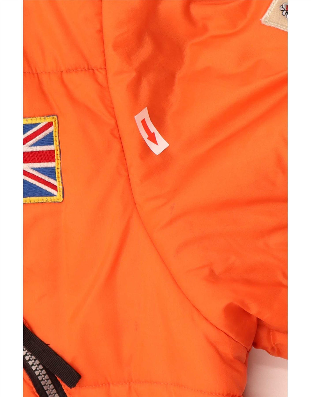 Jachetă de schi cu grafică Explorer pentru bărbați UK 40 Large Orange