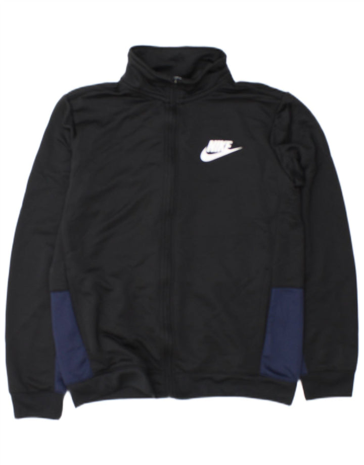 Jachetă de trening pentru băieți Nike 13-14 ani XL Poliester color bloc negru