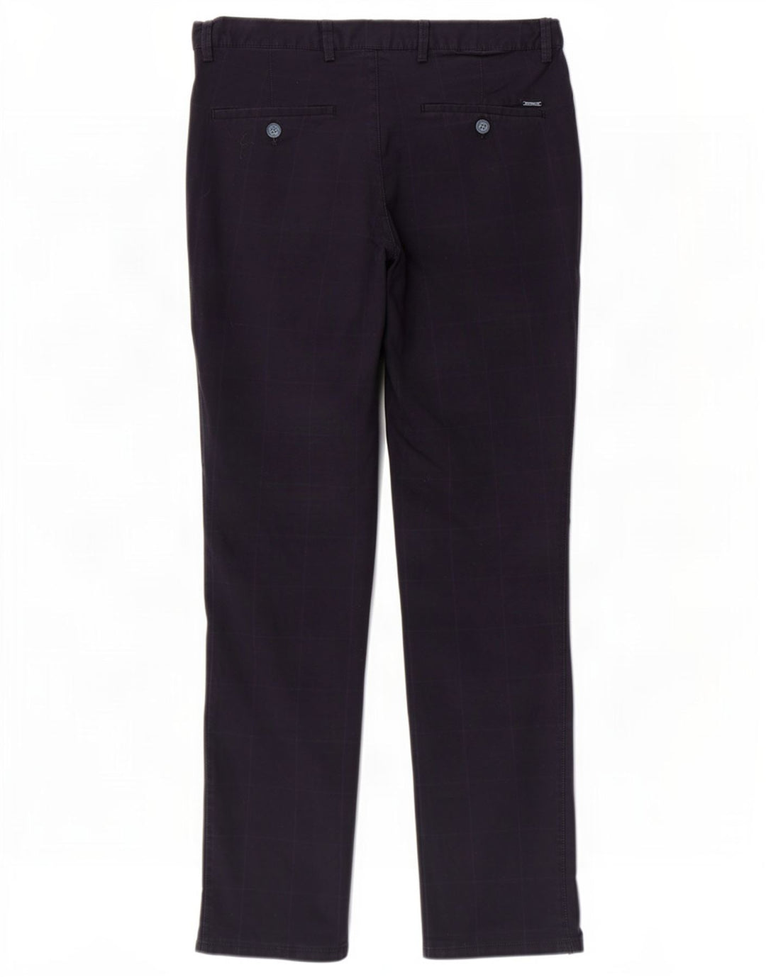 Massimo Dutti Pantaloni chino pentru bărbați EU 42 Large W32 L32 Bleumarin Check