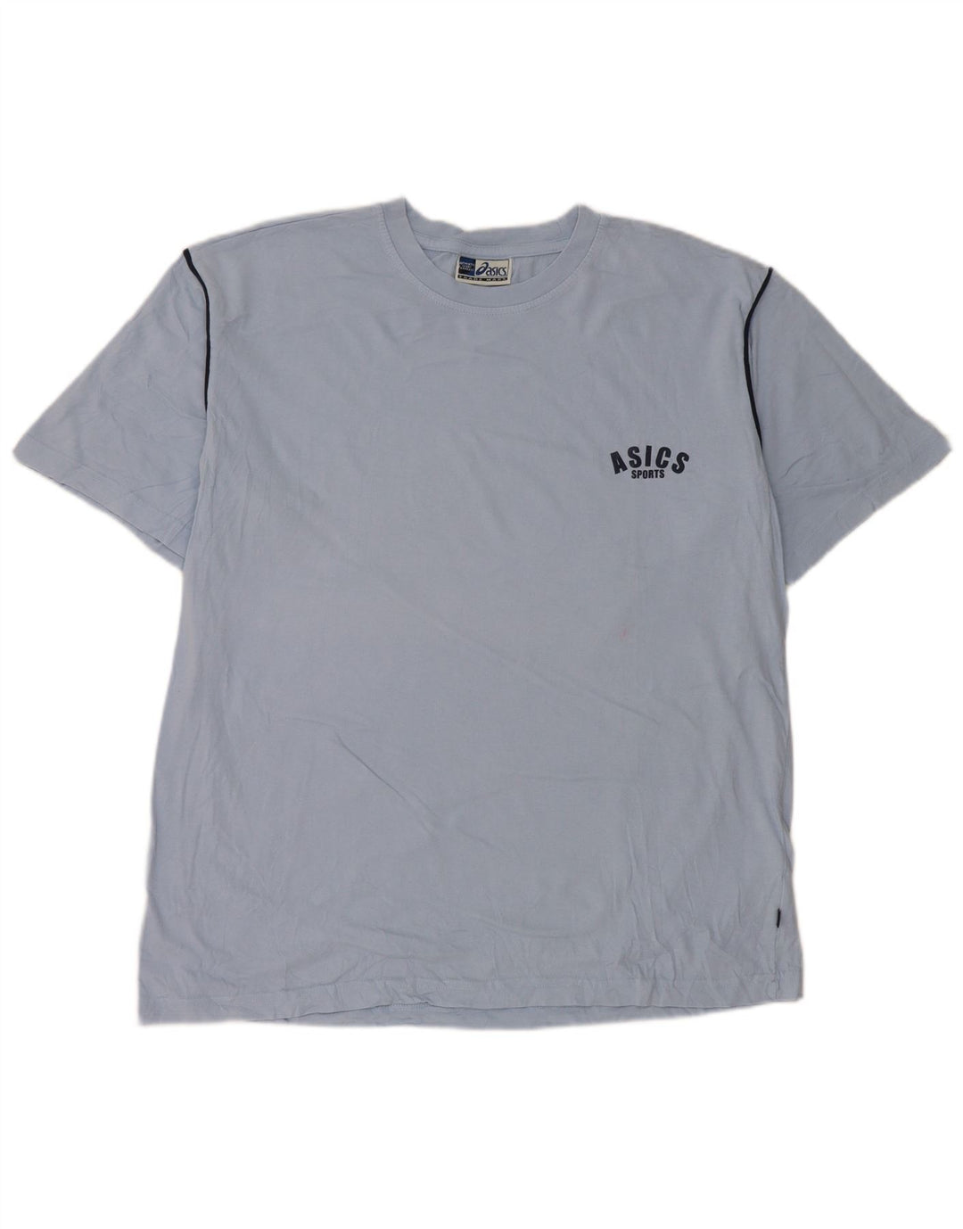 Tricou pentru bărbați Asics Top XL Bumbac cu dungi albastre