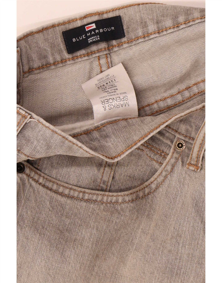 Blugi drepți pentru bărbați Marks & Spencer Blue Harbour W34 L31 bumbac gri