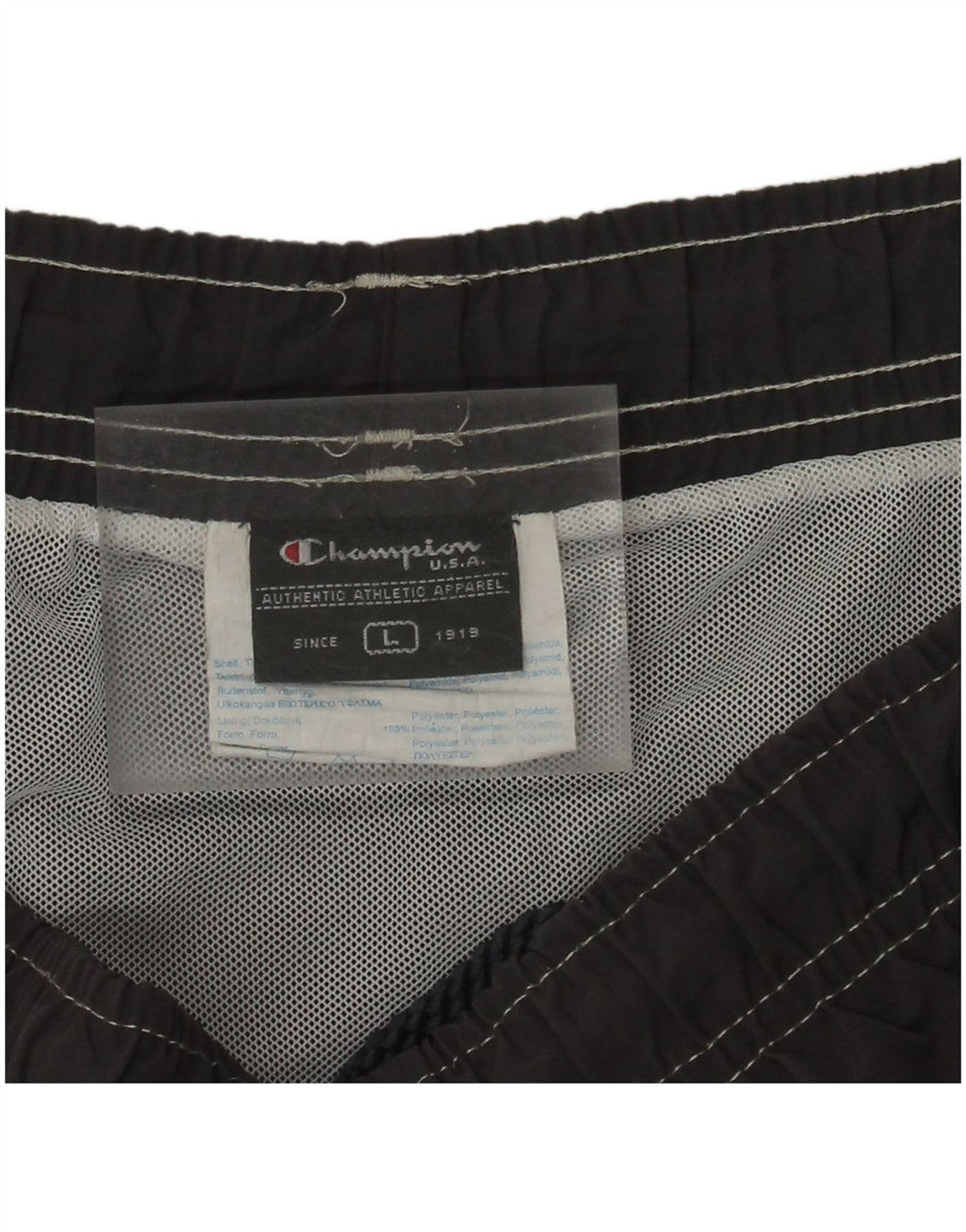 Pantaloni scurți de înot Champion pentru bărbați, mari, gri din poliamidă