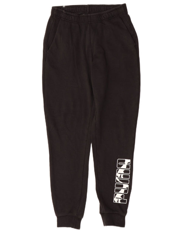 Pantaloni de trening Puma Grafic pentru bărbați Pantaloni de jogging Mici Bumbac Negru