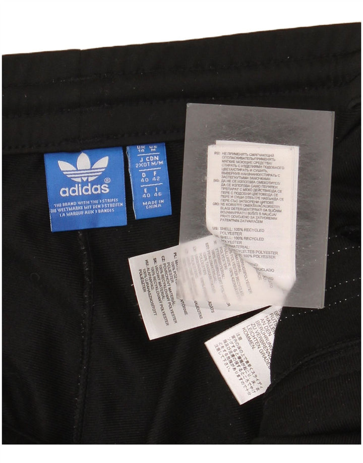 Pantaloni de trening Adidas pentru femei UK 14 Poliester negru mare