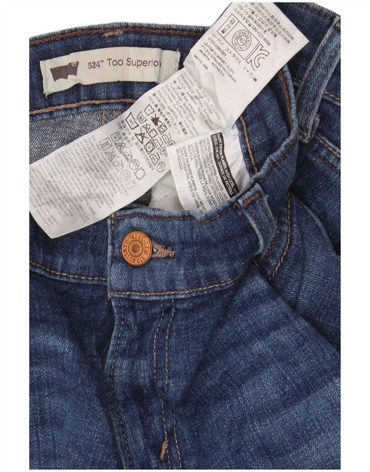 Blugi Levi's 524 Super Low Bootcut W31 L30 Bumbac albastru