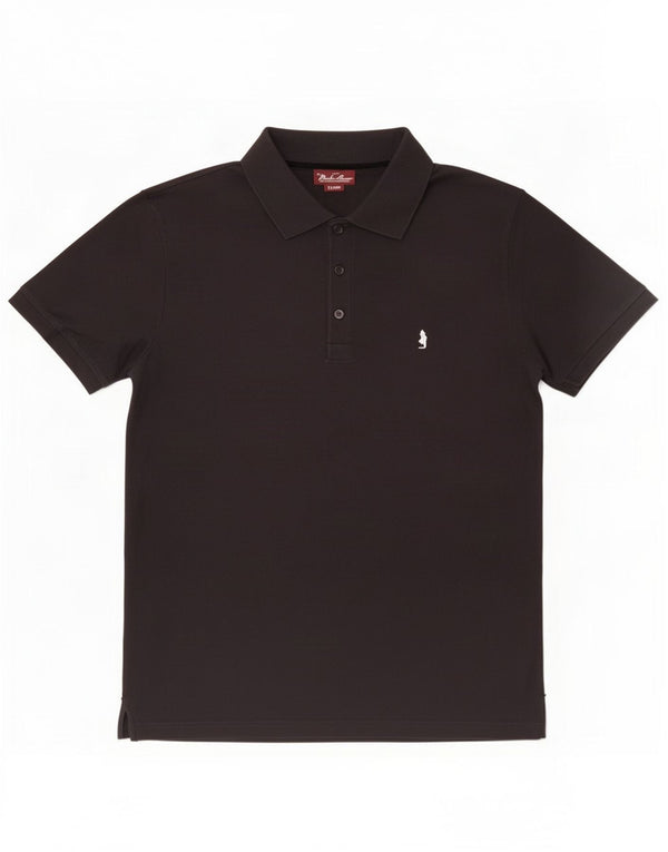 Tricou polo pentru bărbați Marlboro Classics XL, bumbac negru