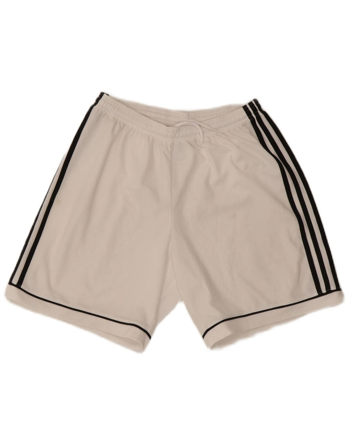 ADIDAS Mens Climalite Sport Shorts Medium  White Polyester
