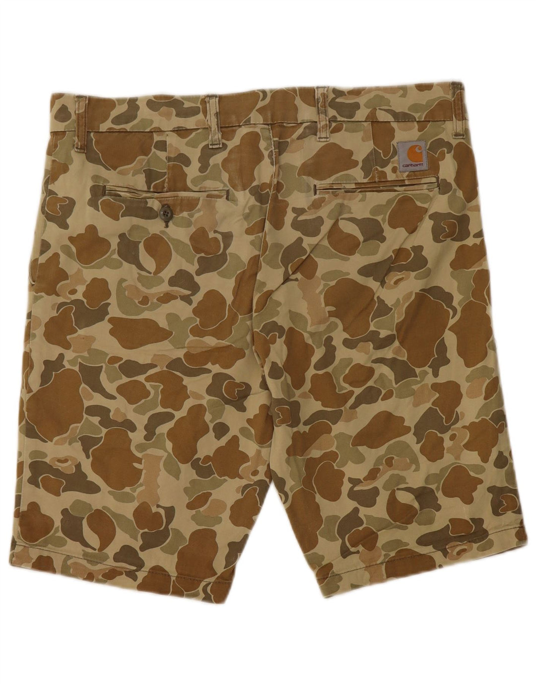 Pantaloni scurți chino bermude CARHARTT pentru bărbați W32 bumbac camuflaj mediu kaki