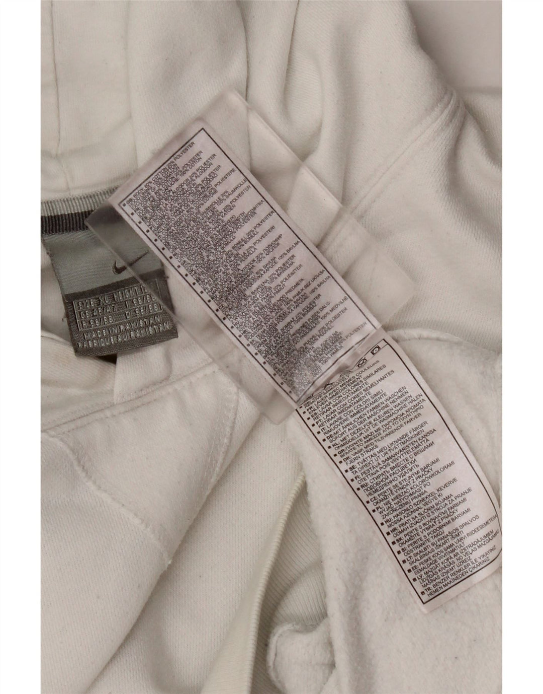 Pulover NIKE pentru bărbați, UK 45/47 XL, bumbac alb