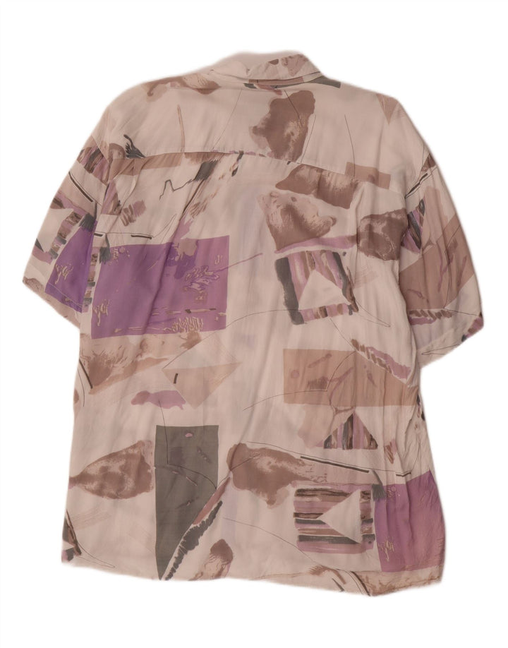 Cămașă pentru bărbați VINTAGE cu model abstract Mărimea 43/44 XL multicoloră