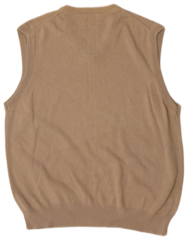 Marks & Spencer pentru bărbați Blue Harbour Vest Tank Top mare, bej, bumbac