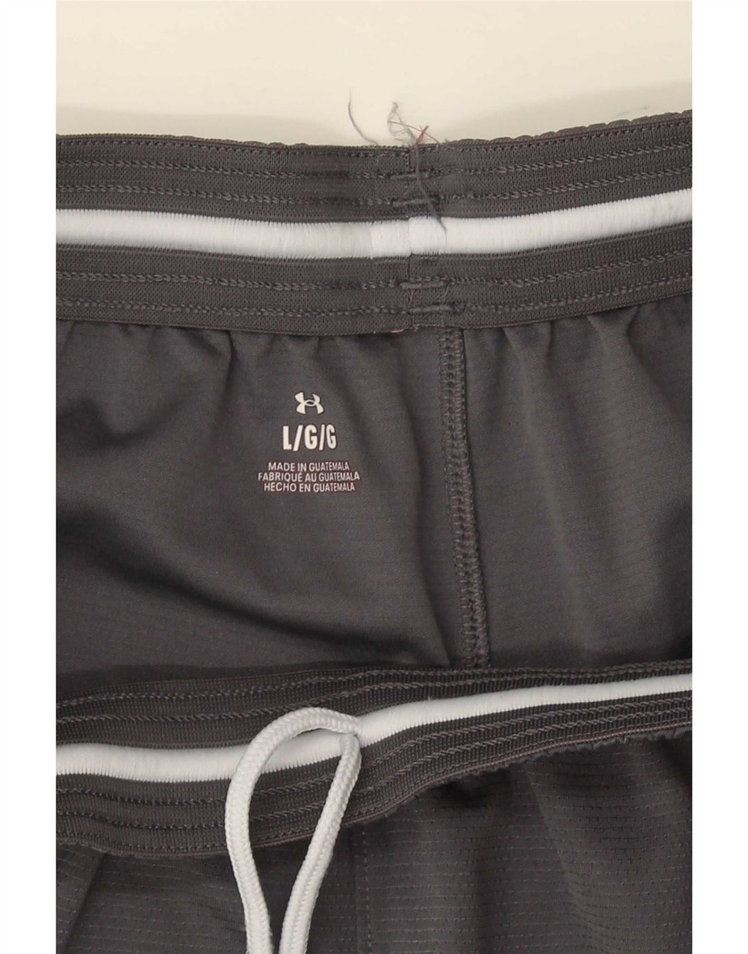 Pantaloni scurți sport Under Armour pentru bărbați, mari, gri cu dungi