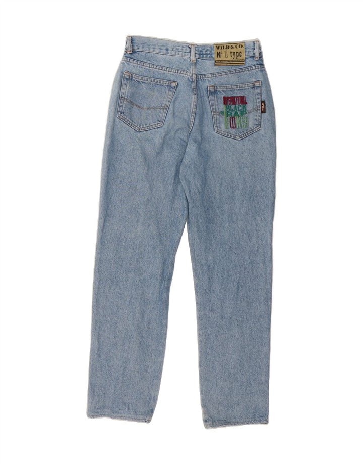 WILD Womens Straight Jeans W28 L29 Blue Vintage Wild and Second-Hand Wild from Messina Hembry 