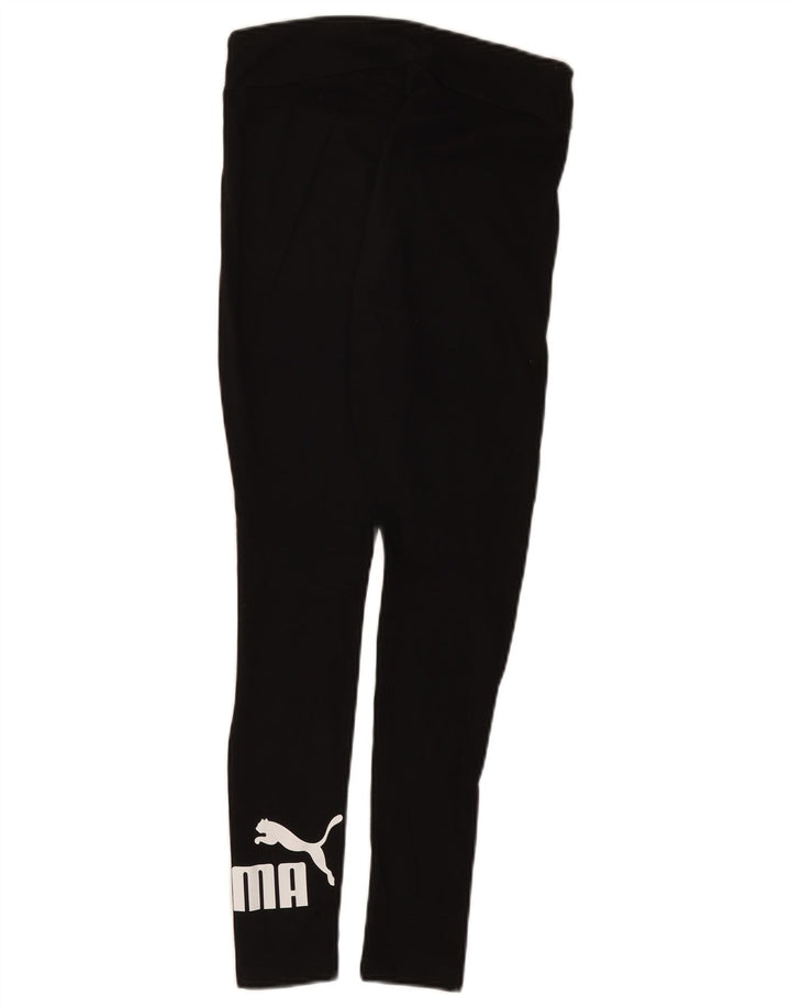 Leggings grafic Puma pentru femei UK 8 Small Black Bumbac