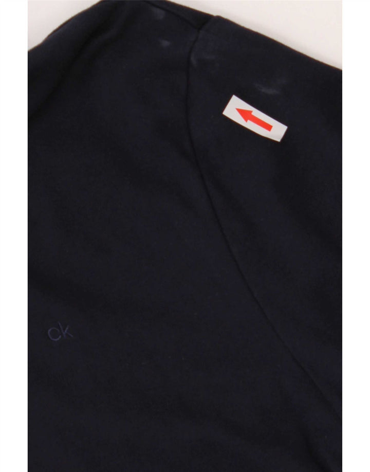 Cămașă polo Calvin Klein pentru bărbați, bumbac albastru bleumarin mediu