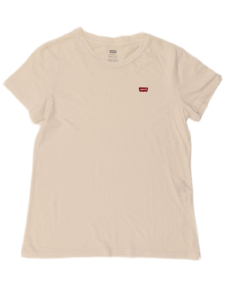 Tricou Levi's Perfect Crew pentru bărbați Top mic alb