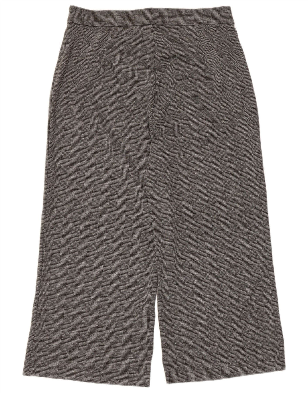 Pantaloni tăiați pentru femei Marks & Spencer UK 16 Large W34 L24 Gri Check