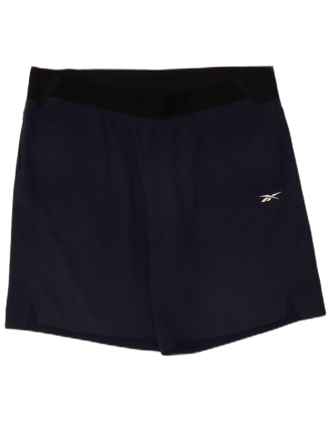 Pantaloni scurți sport pentru bărbați Reebok XL, albastru bleumarin, poliester color bloc