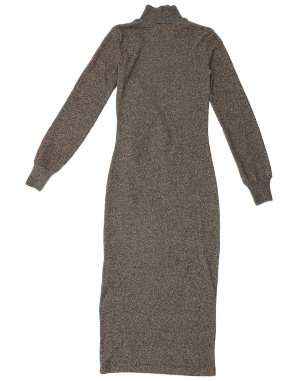 Rochie Maxi cu mânecă lungă pentru femei Zara UK 8 Small Gri